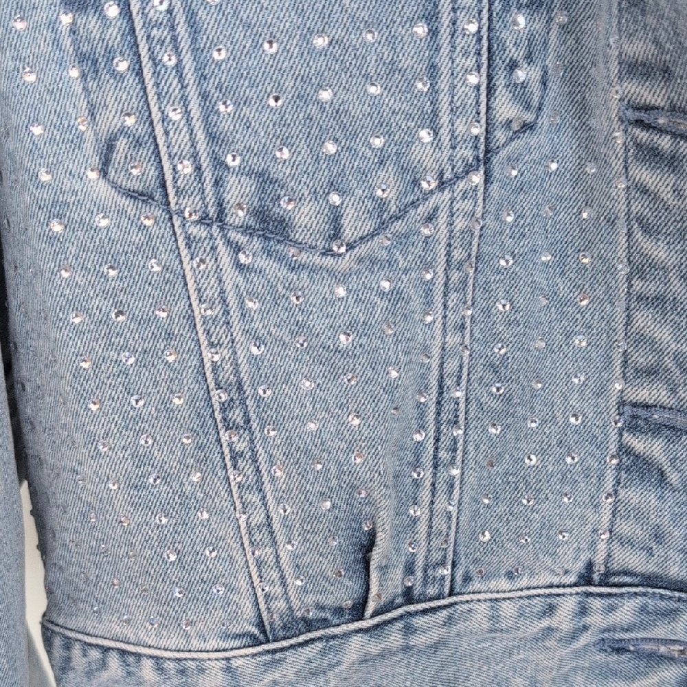 Michael Kors Rhinestone Jean Jacket - Picture 5 of 9